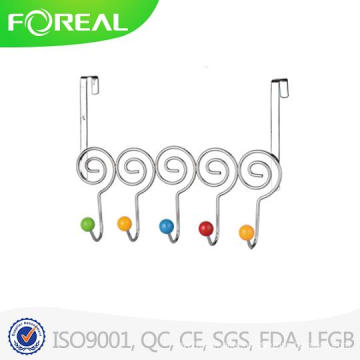 Metal Wire 5 Hooks Clothes Hook